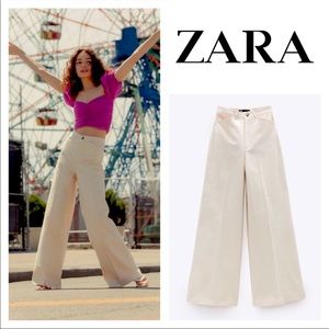Zara high waisted wide legs pants large